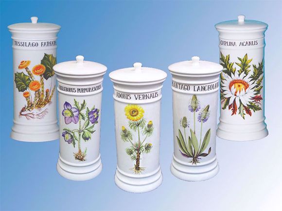 Picture of Jar collection with herbal design 5 pcs/set I.