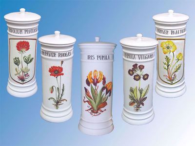 Picture of Jar collection with herbal design 5 pcs/set III.