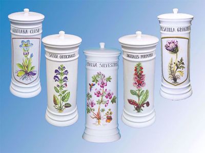 Picture of Jar collection with herbal design 5 pcs/set IV.