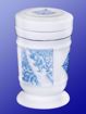 Picture of Jar with etching design 100 g light blue